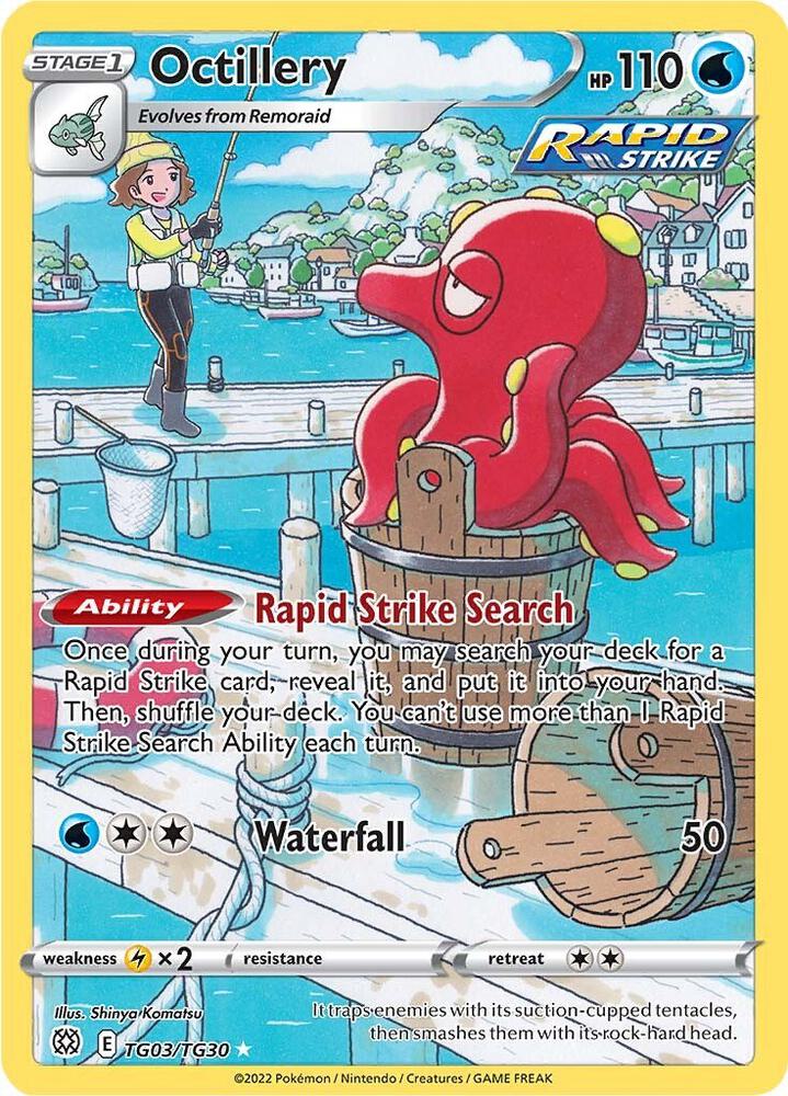 Octillery | SWSH09: Brilliant Stars Trainer Gallery #TG03/TG30