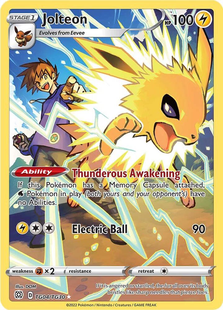 Jolteon | SWSH09: Brilliant Stars Trainer Gallery #TG04/TG30
