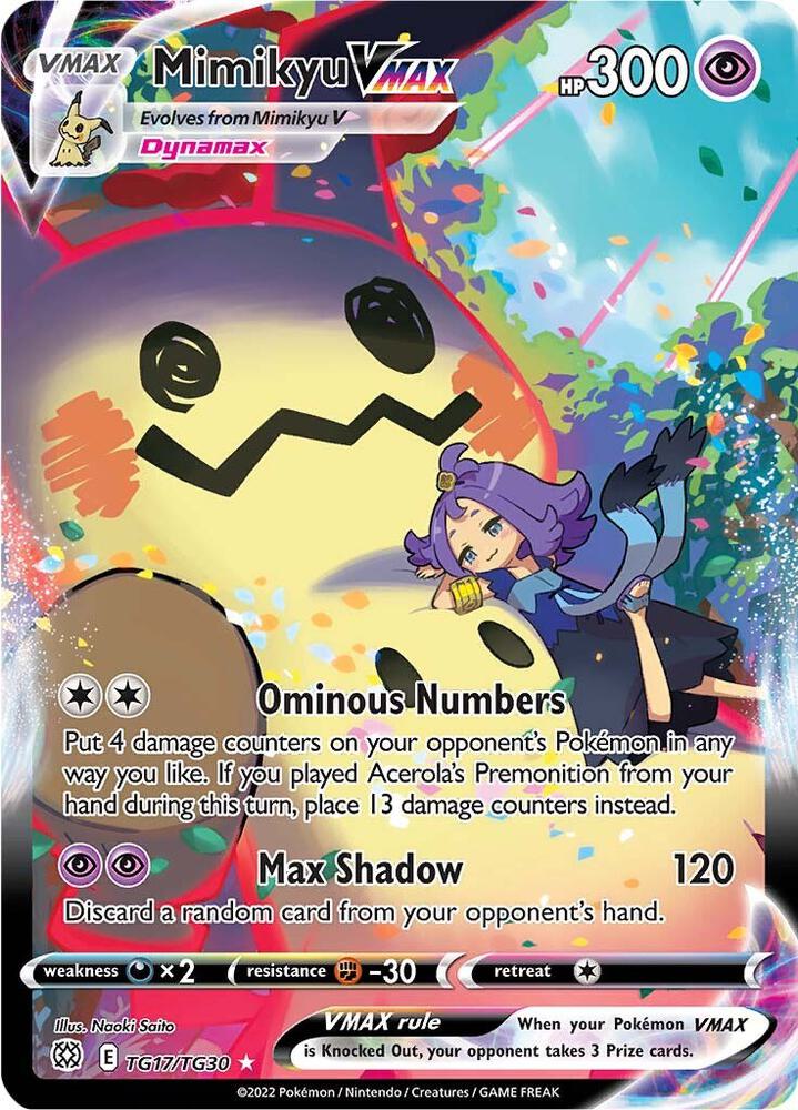 Mimikyu VMAX | SWSH09: Brilliant Stars Trainer Gallery #TG17/TG30