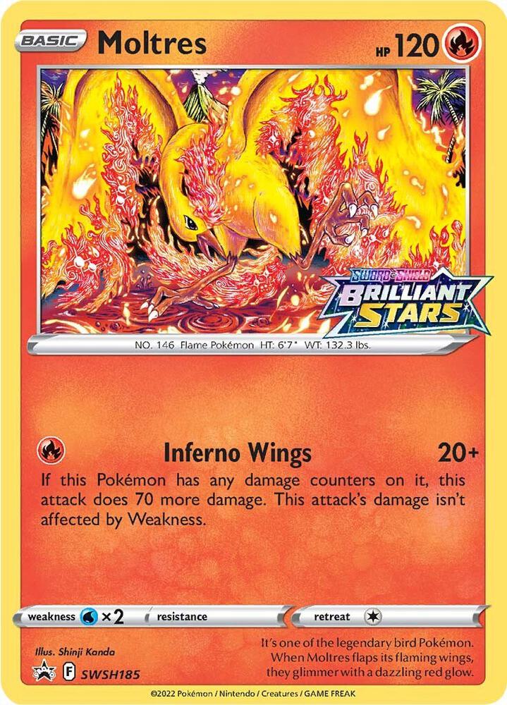 Moltres - SWSH185 | SWSH: Sword & Shield Promo Cards #SWSH185