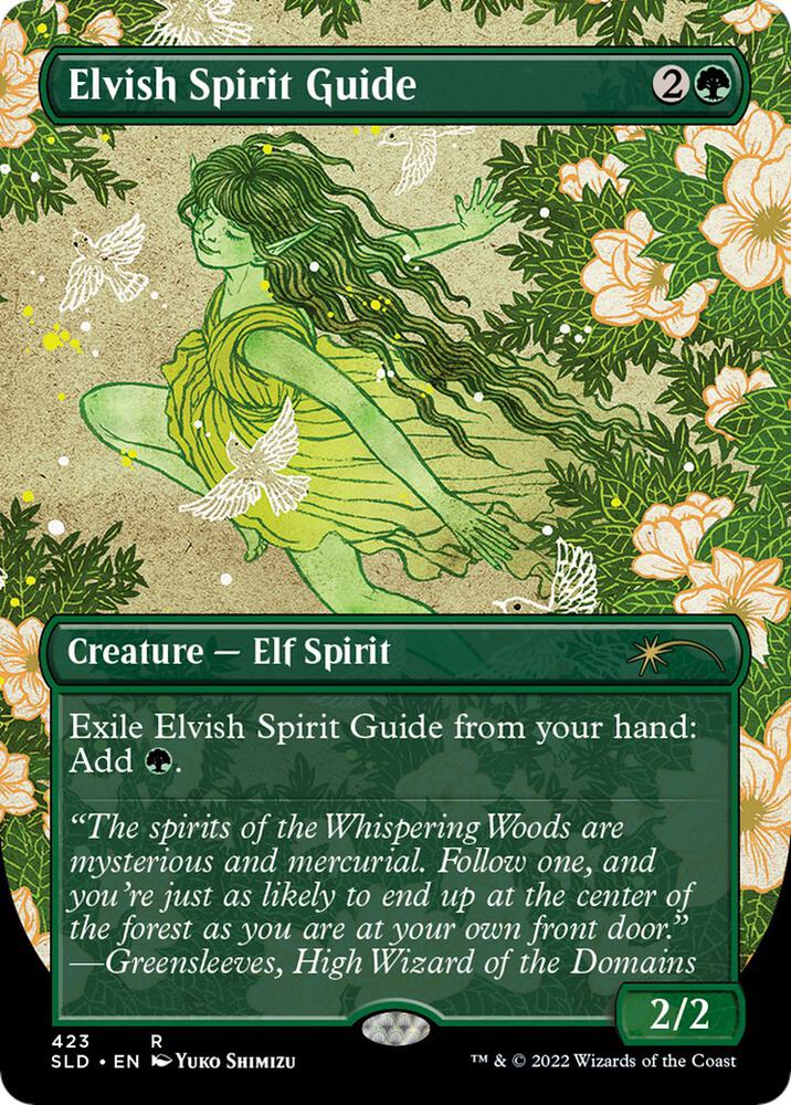 Elvish Spirit Guide (Borderless) | Secret Lair Drop Series #423