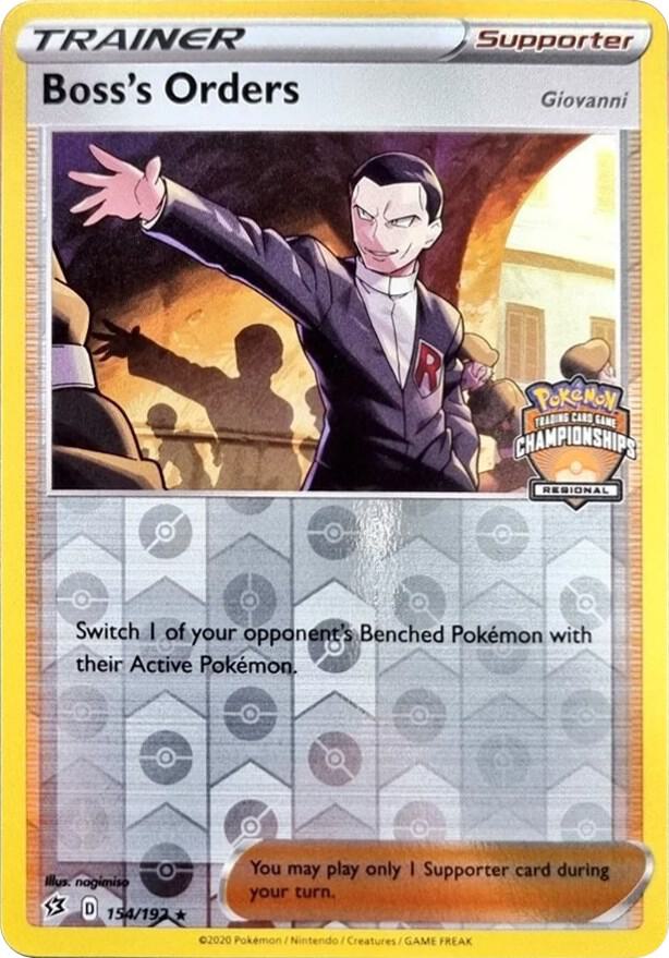Boss's Orders - 154/192 (Regional Championships) | League & Championship Cards #154/192