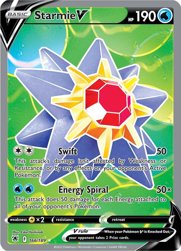 Starmie V (Full Art) | SWSH10: Astral Radiance #166/189