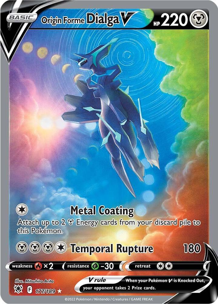 Origin Forme Dialga V (Alternate Full Art) | SWSH10: Astral Radiance #177/189