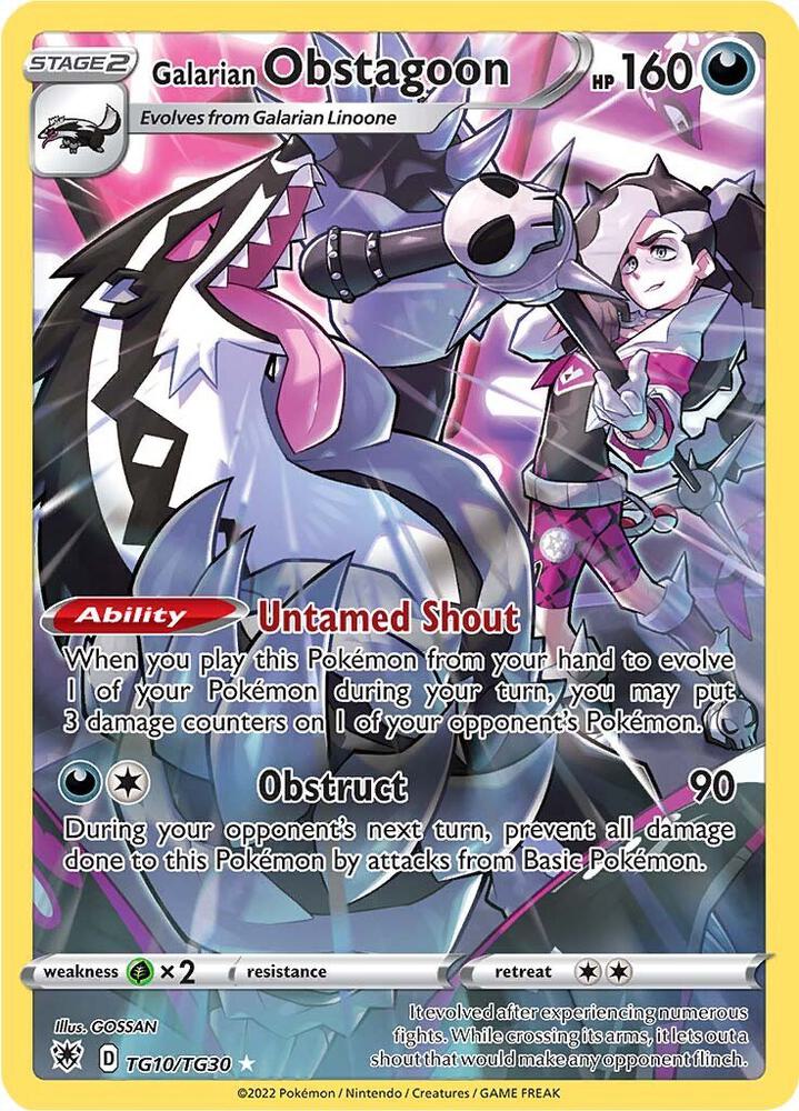 Galarian Obstagoon | SWSH10: Astral Radiance Trainer Gallery #TG10/TG30