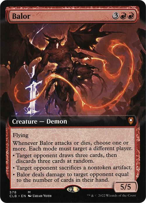 Balor (Extended Art) | Commander Legends: Battle for Baldur's Gate #578