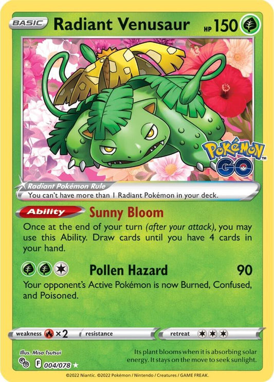 Radiant Venusaur | Pokemon GO #004/078