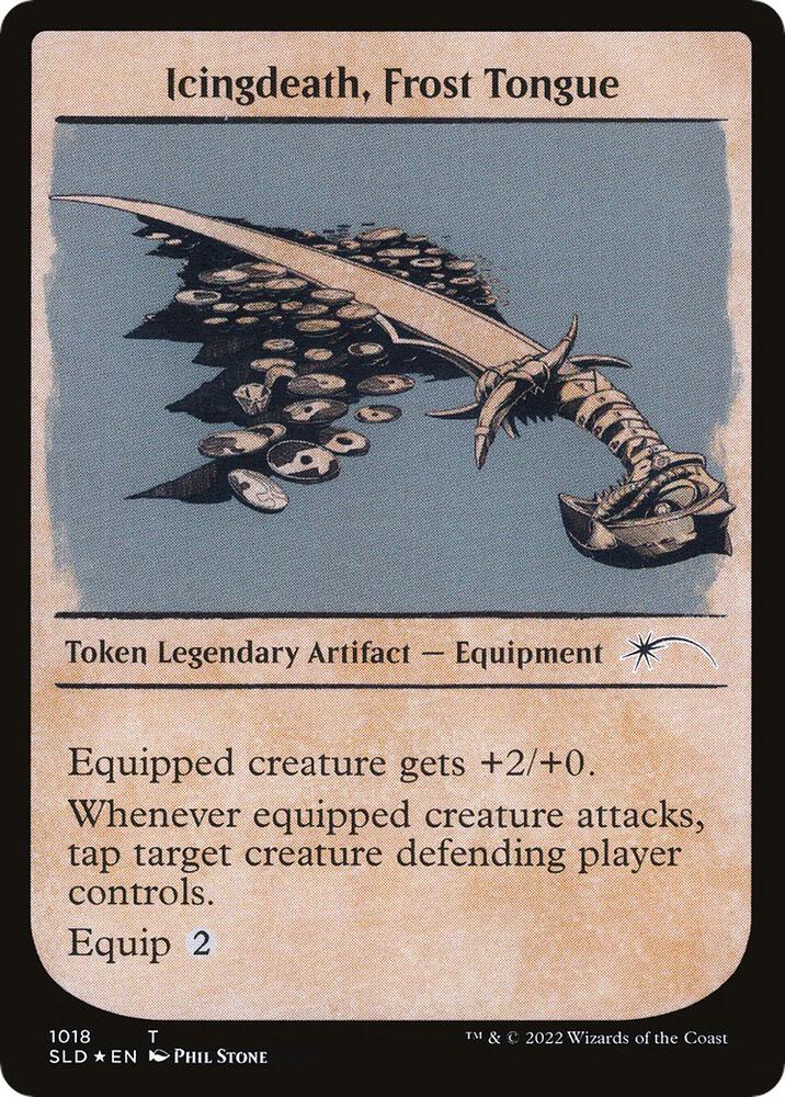 Icingdeath, Frost Tongue Token (Showcase) | Secret Lair Drop Series #1018
