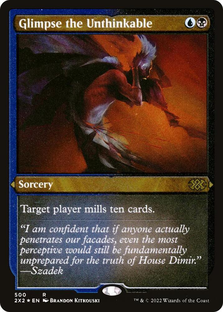Glimpse the Unthinkable (Foil Etched) | Double Masters 2022 #500