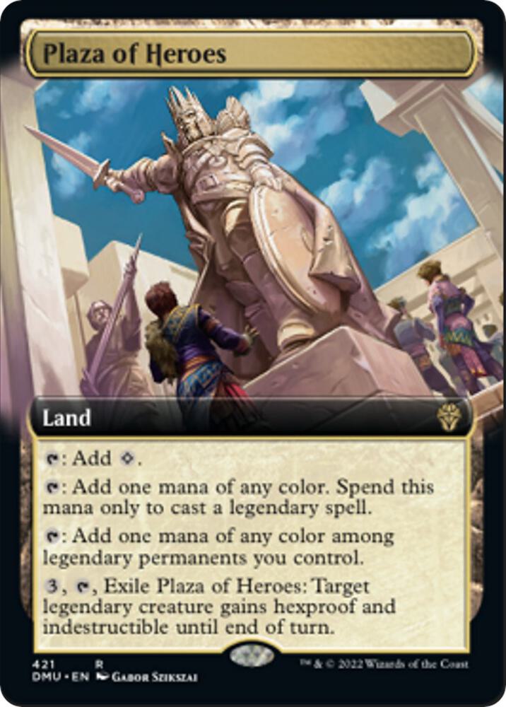 Plaza of Heroes (Extended Art) | Dominaria United #421