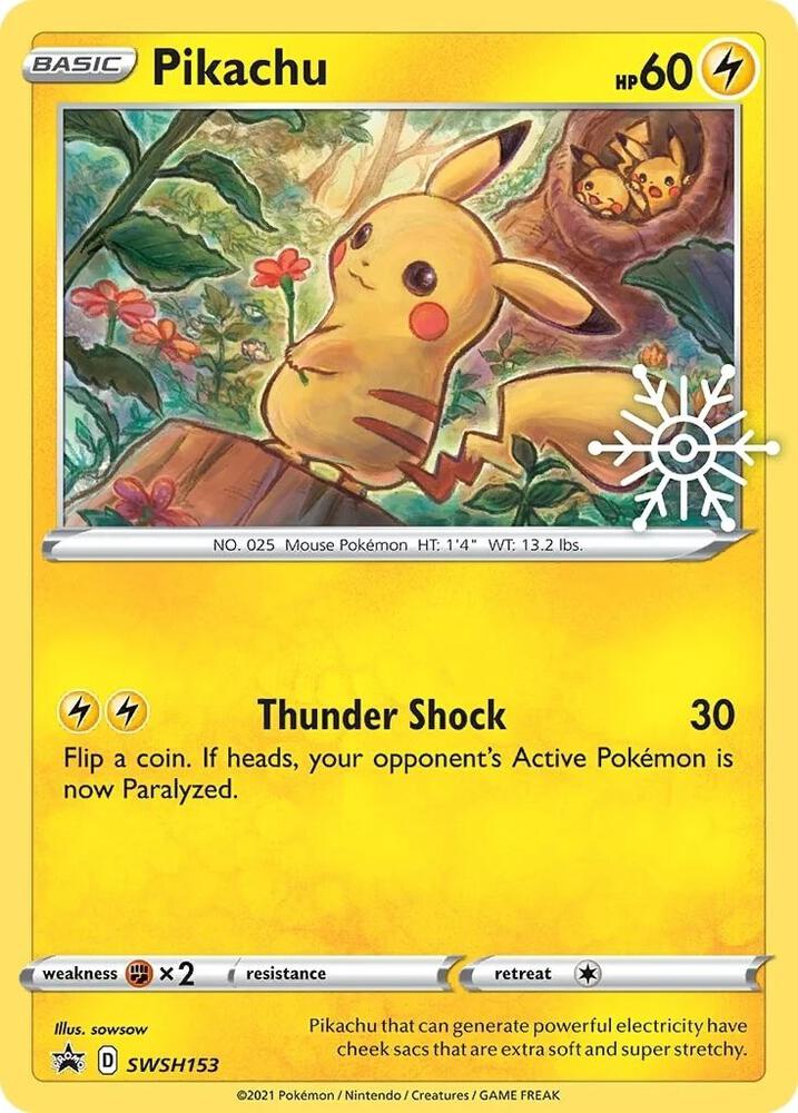 Pikachu - SWSH153 (Holiday Calendar) | SWSH: Sword & Shield Promo Cards #SWSH153