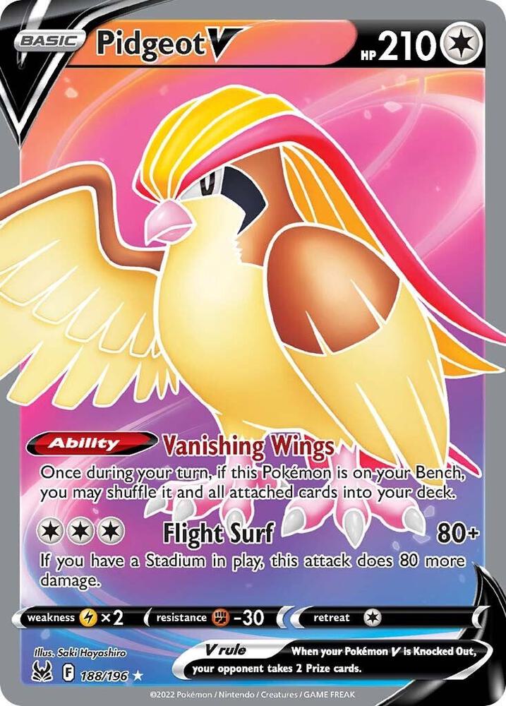Pidgeot V (Full Art) | SWSH11: Lost Origin #188/196