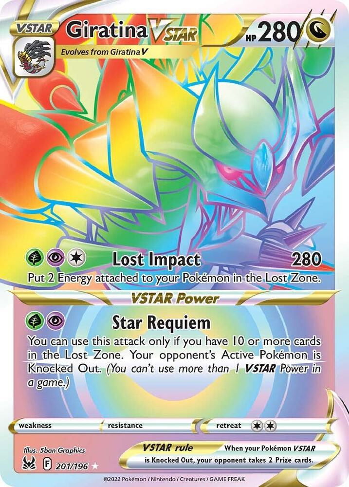 Giratina VSTAR (201) (Secret) | SWSH11: Lost Origin #201/196