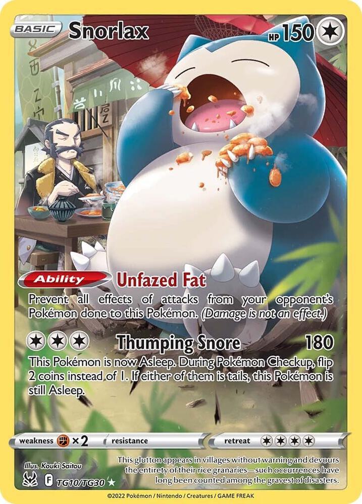 Snorlax | SWSH11: Lost Origin Trainer Gallery #TG10/TG30