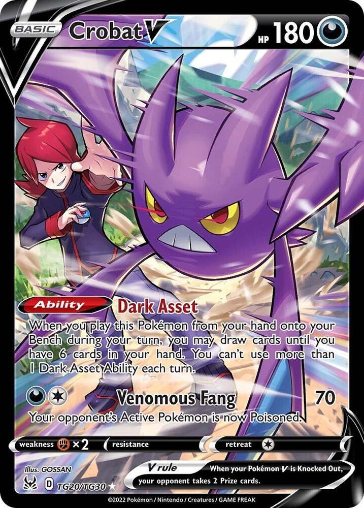 Crobat V | SWSH11: Lost Origin Trainer Gallery #TG20/TG30