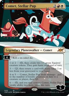 Comet, Stellar Pup (Borderless) (Galaxy Foil) | Unfinity #526