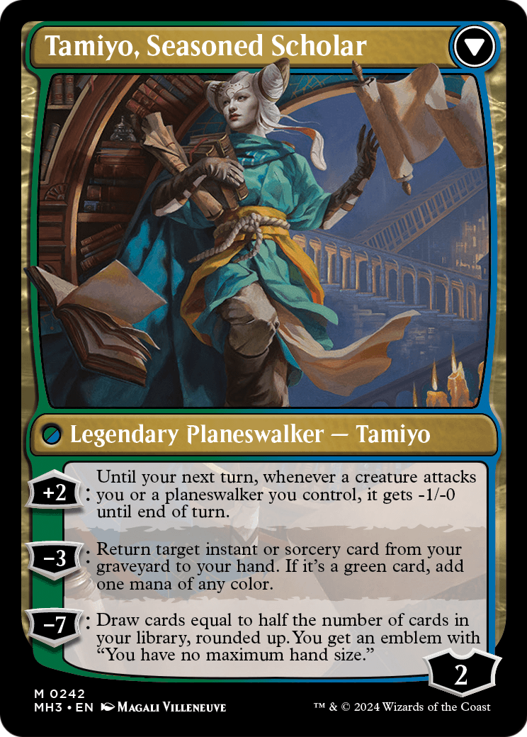 Tamiyo, Inquisitive Student // Tamiyo, Seasoned Scholar | Modern Horizons 3 #242