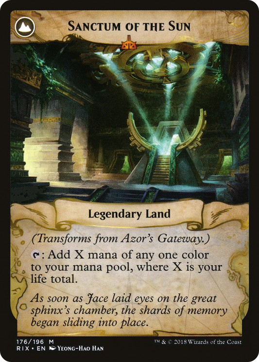 Azor's Gateway // Sanctum of the Sun | Rivals of Ixalan #176