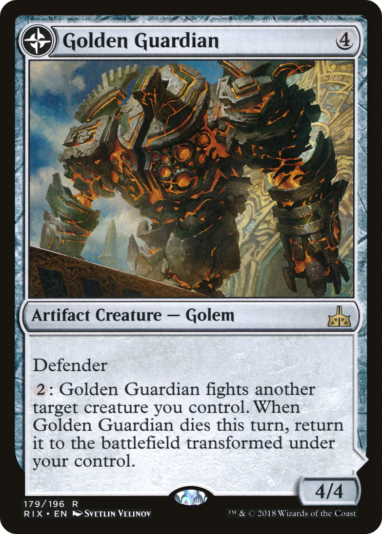 Golden Guardian // Gold-Forge Garrison | Rivals of Ixalan #179