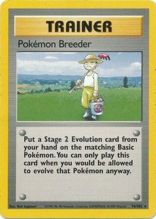 Pokemon Breeder | Base Set #076/102