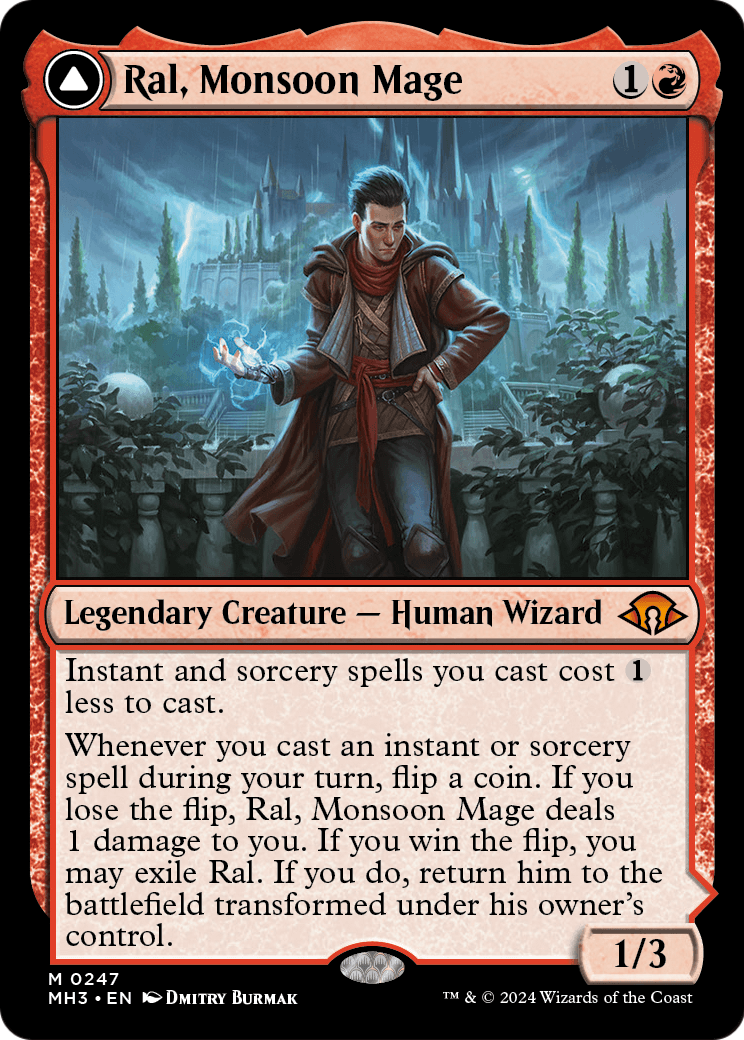 Ral, Monsoon Mage // Ral, Leyline Prodigy | Modern Horizons 3 #247