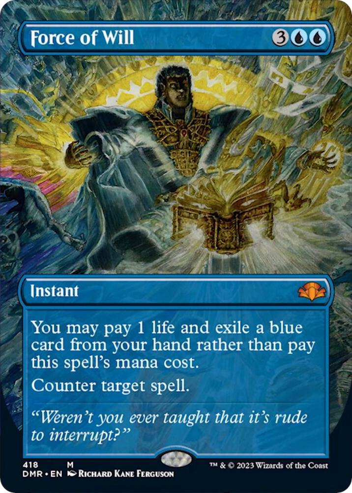 Force of Will (Borderless) | Dominaria Remastered #418