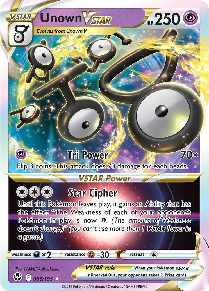 Unown VSTAR | SWSH12: Silver Tempest #066/195