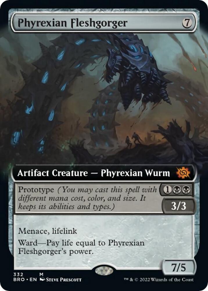 Phyrexian Fleshgorger (Extended Art) | The Brothers' War #332