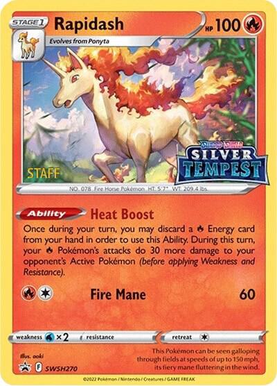Rapidash - SWSH270 (Prerelease) [STAFF] | SWSH: Sword & Shield Promo Cards #SWSH270