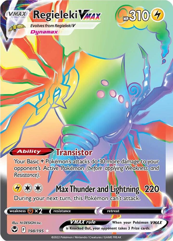 Regieleki VMAX (Secret) | SWSH12: Silver Tempest #198/195