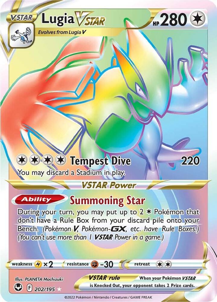 Lugia VSTAR (Secret) (202) | SWSH12: Silver Tempest #202/195
