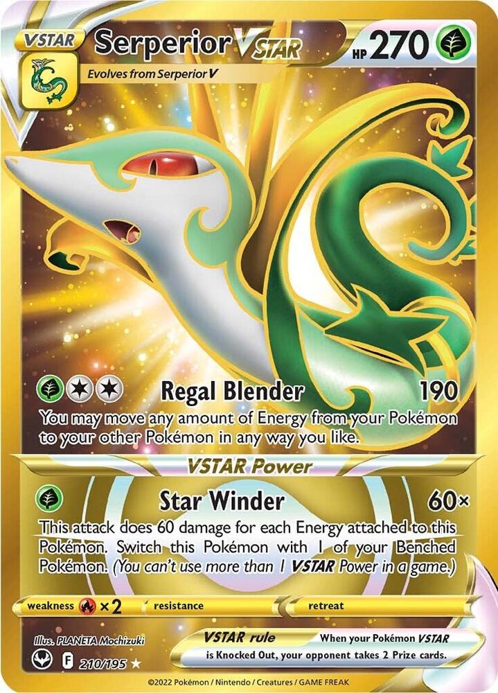 Serperior VSTAR (Secret) (210) | SWSH12: Silver Tempest #210/195