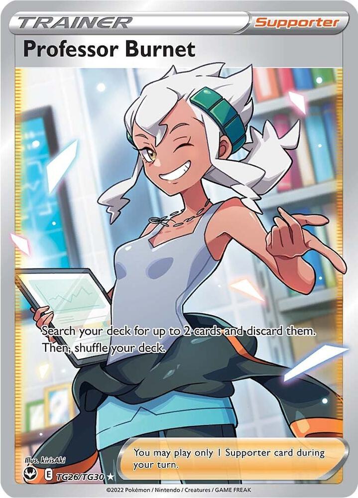 Professor Burnet | SWSH12: Silver Tempest Trainer Gallery #TG26/TG30