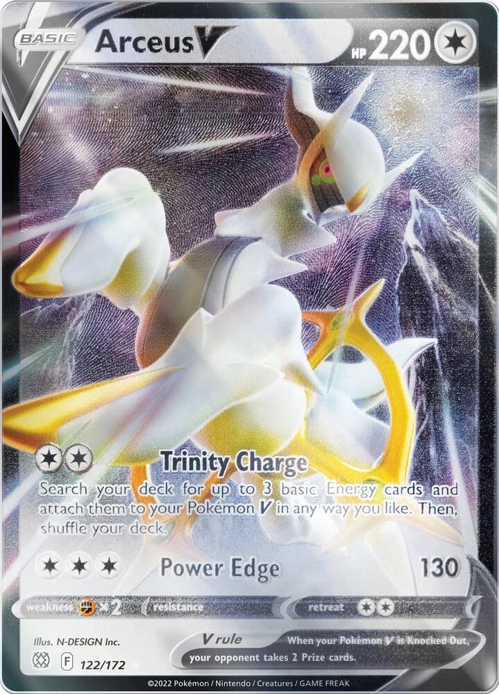 Arceus V - 122/172 (Metal Card) | Miscellaneous Cards & Products #122/172