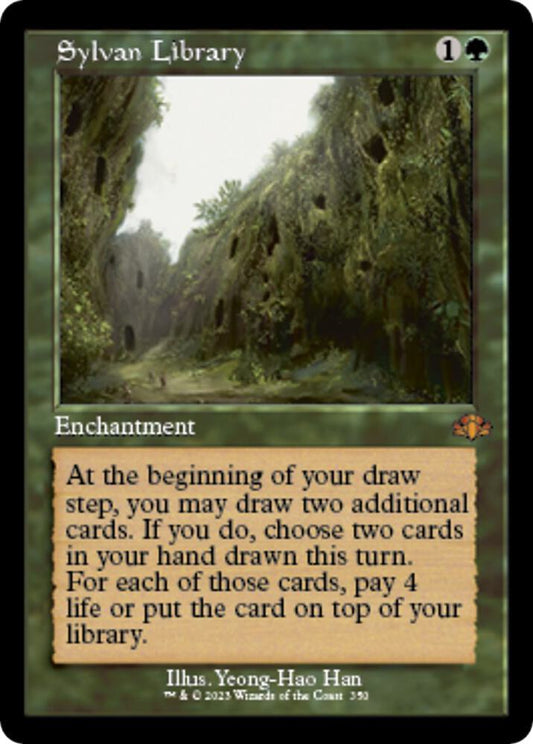 Sylvan Library (Retro Frame) | Dominaria Remastered #350