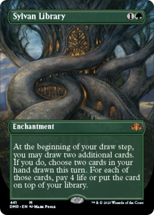Sylvan Library (Borderless) | Dominaria Remastered #441