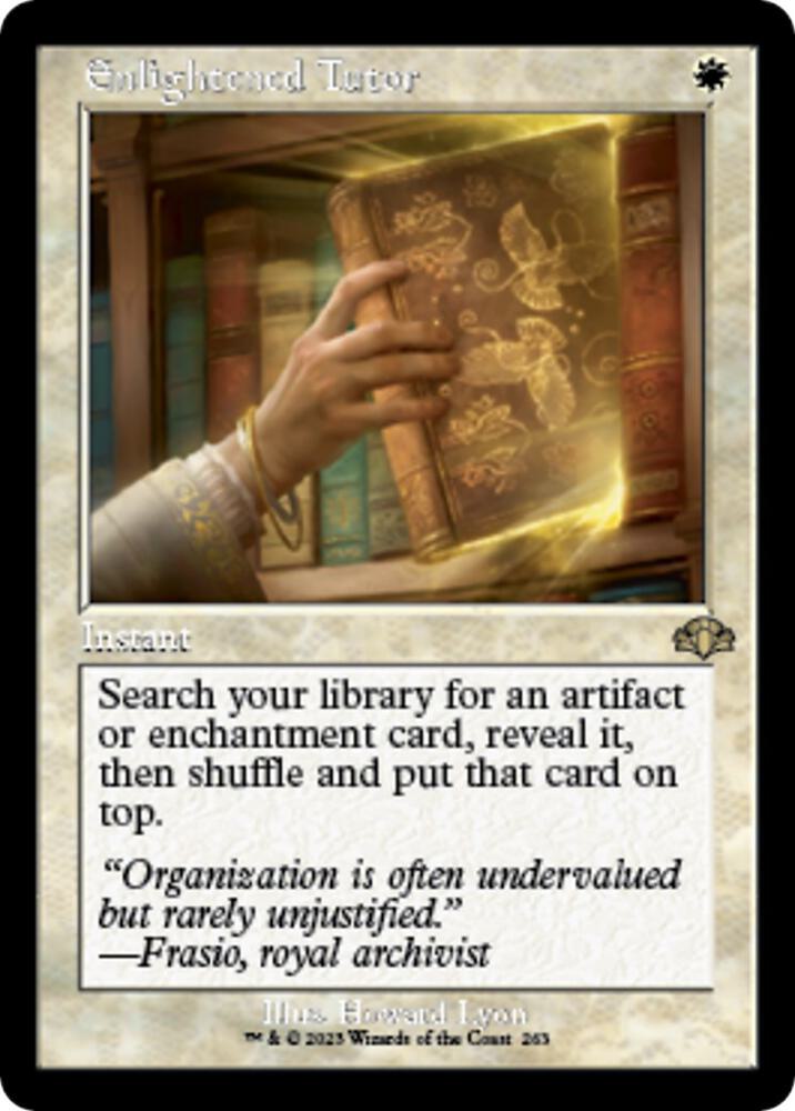 Enlightened Tutor (Retro Frame) | Dominaria Remastered #263