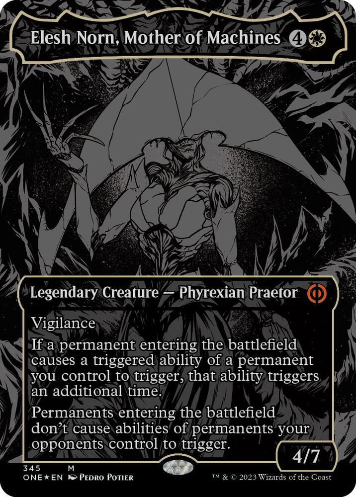 Elesh Norn, Mother of Machines (Oil Slick Raised Foil) | Phyrexia: All Will Be One #345