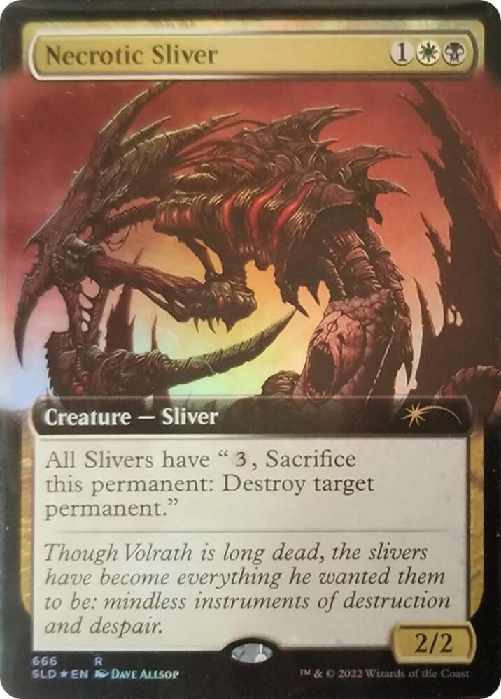 Necrotic Sliver (Extended Art) | Secret Lair Drop Series #666