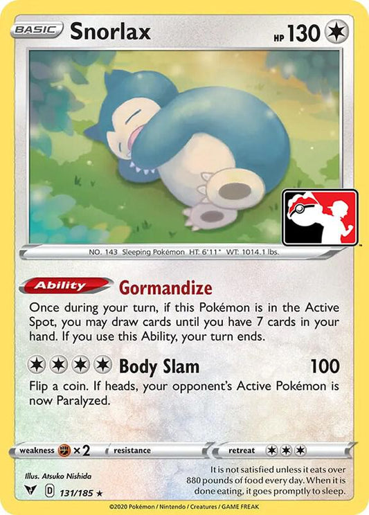Snorlax - 131/185 | Prize Pack Series Cards #131/185
