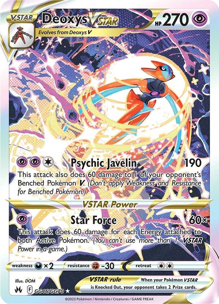 Deoxys VSTAR | SWSH: Crown Zenith: Galarian Gallery #GG46/GG70