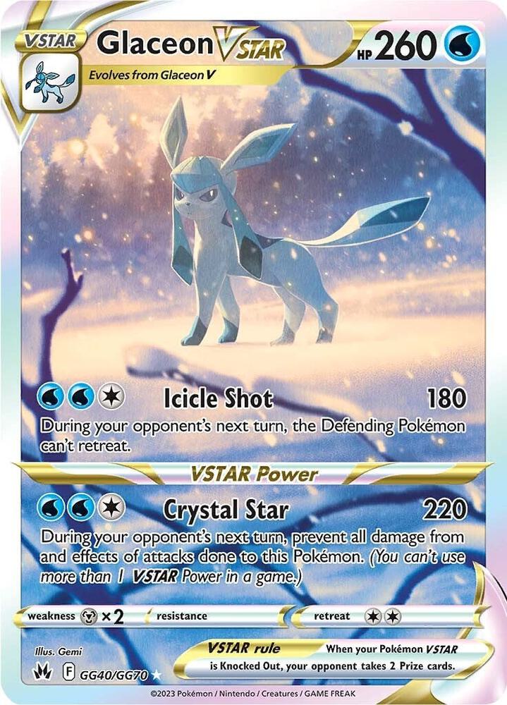 Glaceon VSTAR | Crown Zenith: Galarian Gallery #GG40/GG70