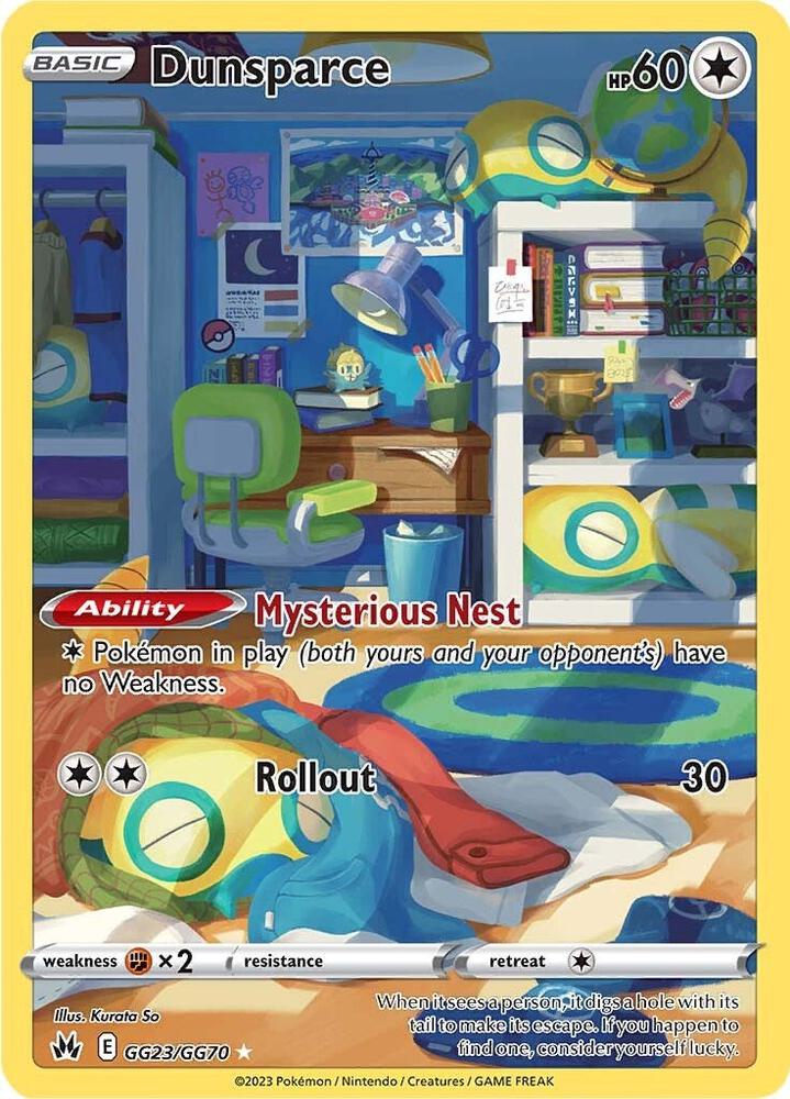 Dunsparce | SWSH: Crown Zenith: Galarian Gallery #GG23/GG70