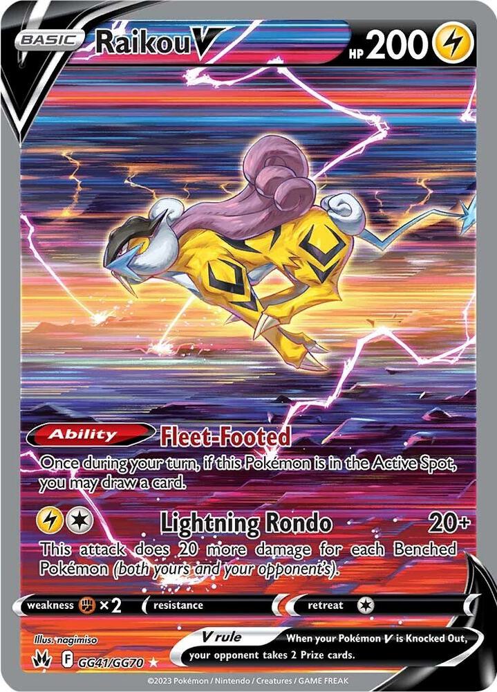 Raikou V | Crown Zenith: Galarian Gallery #GG41/GG70