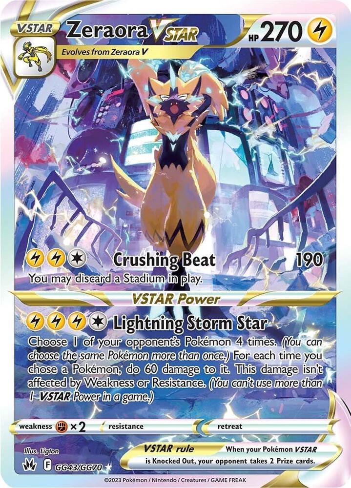 Zeraora VSTAR | Crown Zenith: Galarian Gallery #GG43/GG70