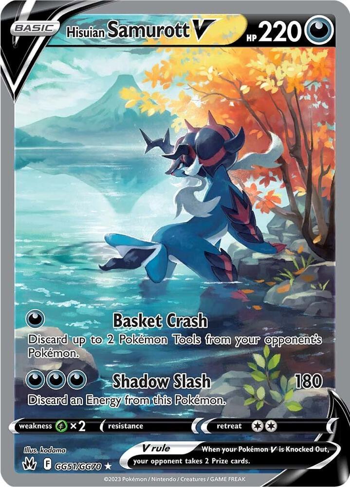 Hisuian Samurott V | Crown Zenith: Galarian Gallery #GG51/GG70