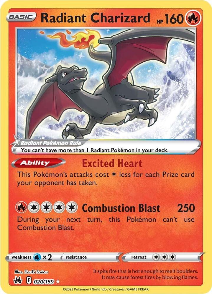 Radiant Charizard | Crown Zenith #020/159