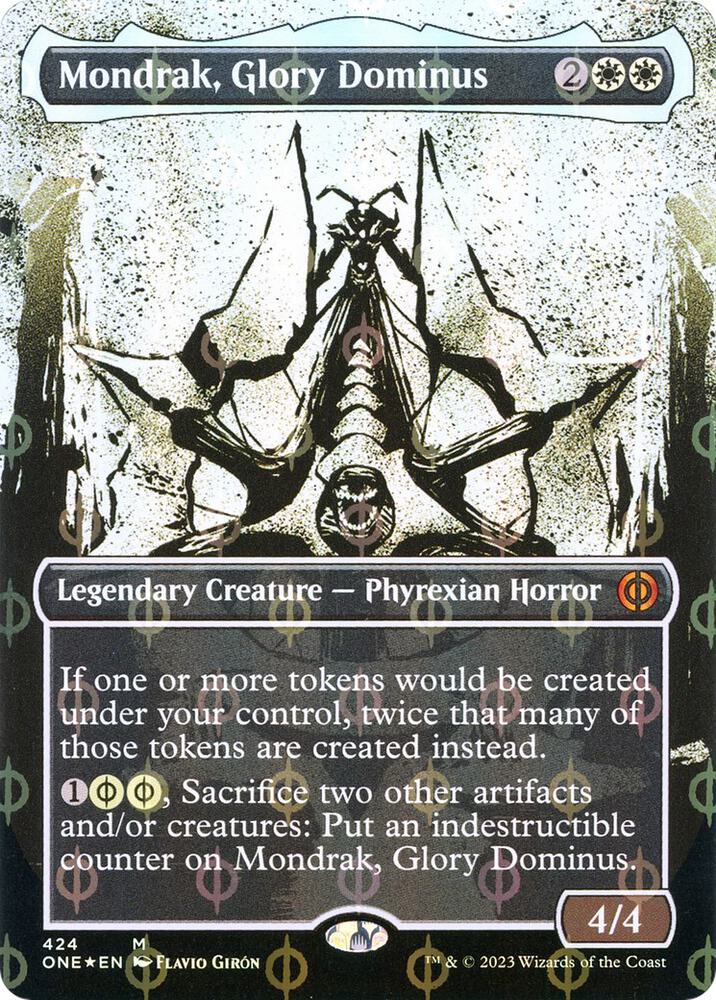 Mondrak, Glory Dominus (Showcase) (Step-and-Compleat Foil) | Phyrexia: All Will Be One #424