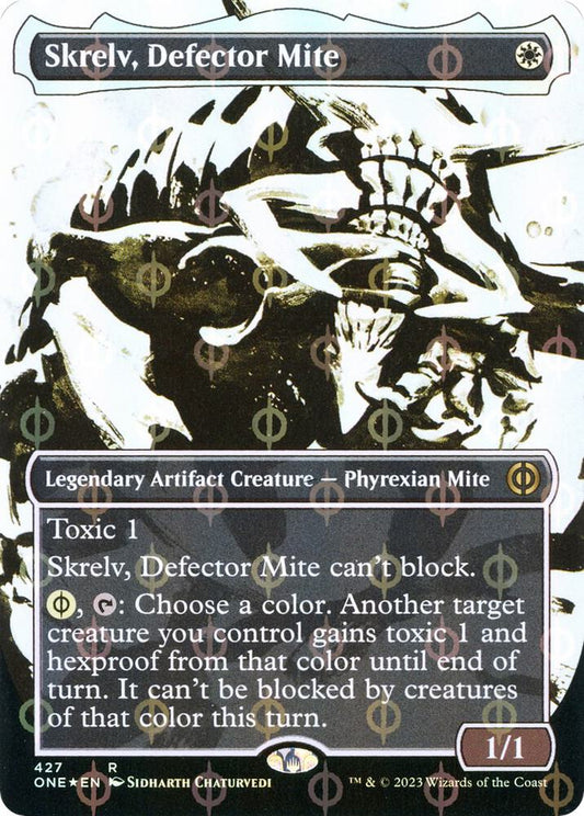 Skrelv, Defector Mite (Showcase) (Step-and-Compleat Foil) | Phyrexia: All Will Be One #427