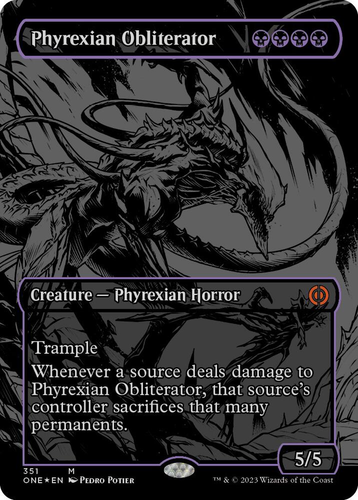 Phyrexian Obliterator (Oil Slick Raised Foil) | Phyrexia: All Will Be One #351